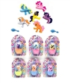 OBL724243 - High-grade double-sided color design blister plastic joints Ma Baoli 6 colors mixed with a comb