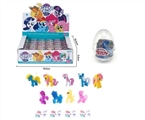 OBL724254 - High-grade plastic horse 10 and crystal plastic horse 10 with only 20 PCS stickers display box