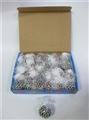 OBL724751 - 盒装24粒5cm白网彩珠球