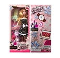 OBL725362 - 11.5 inch solid body live hand fashion barbie take umbrellas with clothes