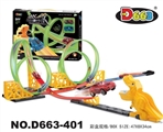 OBL726162 - Dinosaur speed back in night light rail car 30 PCS