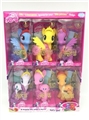 OBL726562 - High-grade PVC box of six large evade glue Ma Baoli horse with music and seven color lantern shoes 6
