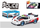 OBL726673 - 3 d lights a police car