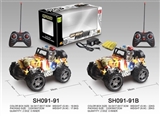 OBL727306 - Flag watermark 1:14 four-way remote jeep police car
