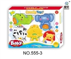 OBL728502 - Crocodile, elephant, frog, lion, music kitten (multi-color combination)
