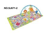 OBL728553 - 长方形婴儿爬行健身毯(带音乐)