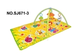 OBL728554 - 长方形婴儿爬行健身毯(带音乐)