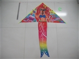 OBL729126 - 1米三角形彩印美人鱼风筝（配线）