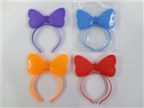 OBL729186 - All over the sky star bowknot flash hair clips