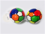 OBL729375 - Mesh bag single grain 10 cm 7 colour football PU ball