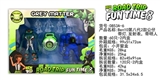 OBL729687 - BEN10第八代2款公仔带灯,发射表带灯,带明人
