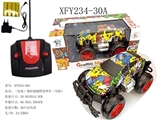 OBL729779 - (packet electric) porsche off-road car graffiti (round)