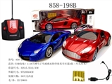 OBL729831 - (USB charging) 1:18 rambo Martin black glass watermark simulation car turned red and blue 2 color (b