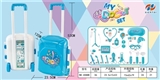 OBL729990 - Powder blue suitcase with medical cover