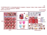 OBL730659 - 7.5cm红色惊喜小铃铛系列16个/板（铃铛内3.5寸喷水惊喜娃娃手脚会动1只+1个配件+1张说明书+1个奶瓶+1个放大镜+2张贴纸/个）