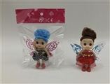 OBL731299 - 2.5寸实身小丑花仙子 多色混装 点胶衣服
