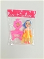OBL731316 - 实身三寸仔多色点胶衣服加化妆台