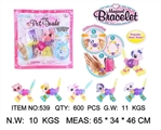OBL732272 - DIY magic animals bracelet bagged six unicorn, dog, dog, cat, lion, rabbit assortments