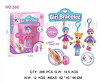 OBL732278 - Window box DIY magic girl bracelet with three conventional