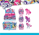 OBL732976 - Luxury handbags assembled three conventional plastic horse
