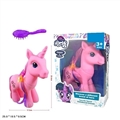 OBL733399 - Evade glue super-sized plum unicorn horse with light music with butterfly hairpin butterfly comb