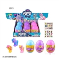 OBL733406 - High quality of PVC plastic big egg Ma Baoli take evade glue fair son horse stickers three three col