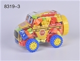OBL733668 - 迷你小校车益智类积木多色混装称重90克(大约80PCS)