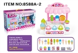 OBL735299 - 雪糕台带灯光音乐+食品
