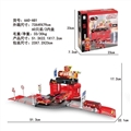 OBL735751 - Fire alloy parking lot set (figure 1 car)