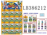 OBL736250 - 3.5寸冲天小队8款单只公仔+2张卡片锡袋装，16只一大板，1款