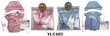 OBL736301 - 16 inch dolls clothes with urine trousers pacifier