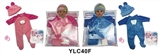 OBL736303 - 16 inch dolls clothes with urine trousers pacifier