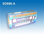 OBL737355 - Russian 37 key keyboard plugged with flashing lights, microphone