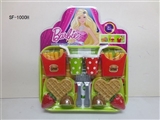 OBL737702 - Barbie play toy fries platter