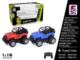 OBL738405 - 1:16 wrangler off-road four-way remote control car (not package)