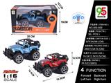 OBL738456 - 1:16 alloy 2.4 G small open jeep manual cross-country four-way remote control car (not package)