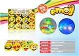 OBL738681 - Smiling face light rainbow circle