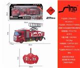 OBL738991 - 1：48四通灯光合金遥控升降台消防车