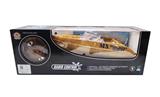 OBL739345 - Imitation wood four-way remote control boat package not electricity