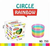 OBL739360 - 7.5 astigmatism rainbow colored circles