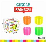 OBL739361 - 7.5 four color rainbow circle