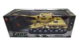 OBL739502 - Four-way remote control tank (with light, music, desert/army green color, orange)