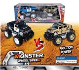 OBL739600 - 惯性 2只装警车 迷彩越野车 