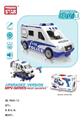 OBL740062 - 滑行警车电动拼装带灯光音乐/音乐盒3个AG13（包电）/电动螺丝刀 2个1.5V AA（不包电）
