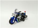 OBL741073 - 音乐灯光警车回力摩托