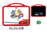 OBL742424 - Cars whiteboard with 48 Russian letters (double)