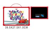 OBL742483 - Cars whiteboard with 41 letters (double)