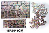 OBL742539 - 48 silver refraction EVA Russian letters and numbers