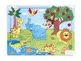 OBL743354 - Board to 30 cm * 22 cm cartoon animals jigsaw puzzle