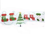 OBL743392 - 6 PCS pendant assembly 1 string of Christmas tree Christmas stockings